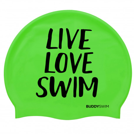 BuddySwim LLS Silicone Cap, Green