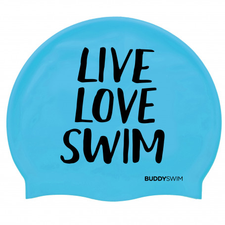 BuddySwim LLS Silicone Cap, Blue