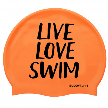 BuddySwim LLS Silicone Cap, Orange