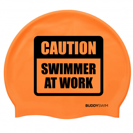 Silicone BuddySwim Cap CSW Orange