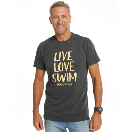 Camiseta Buddyswim Live Love Swim White